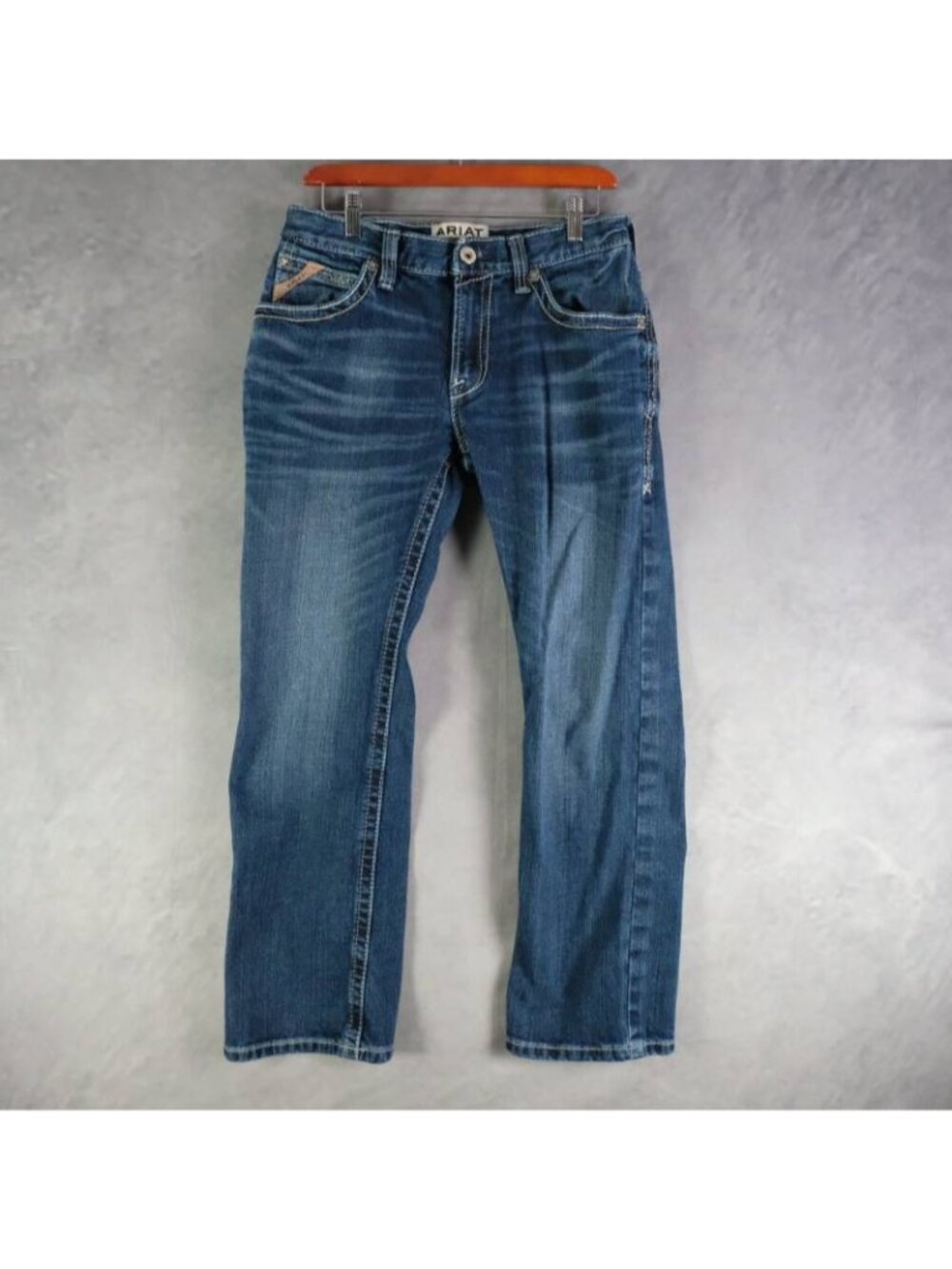 Ariat Jeans Men's 30x30 Blue M4 Relaxed Boot Cut Denim Western Stone Wash